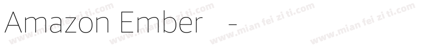Amazon Ember 字体字体转换